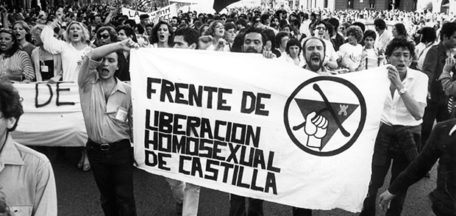 orgullo LGBT año 1978. Frente liberacion homosexual castilla